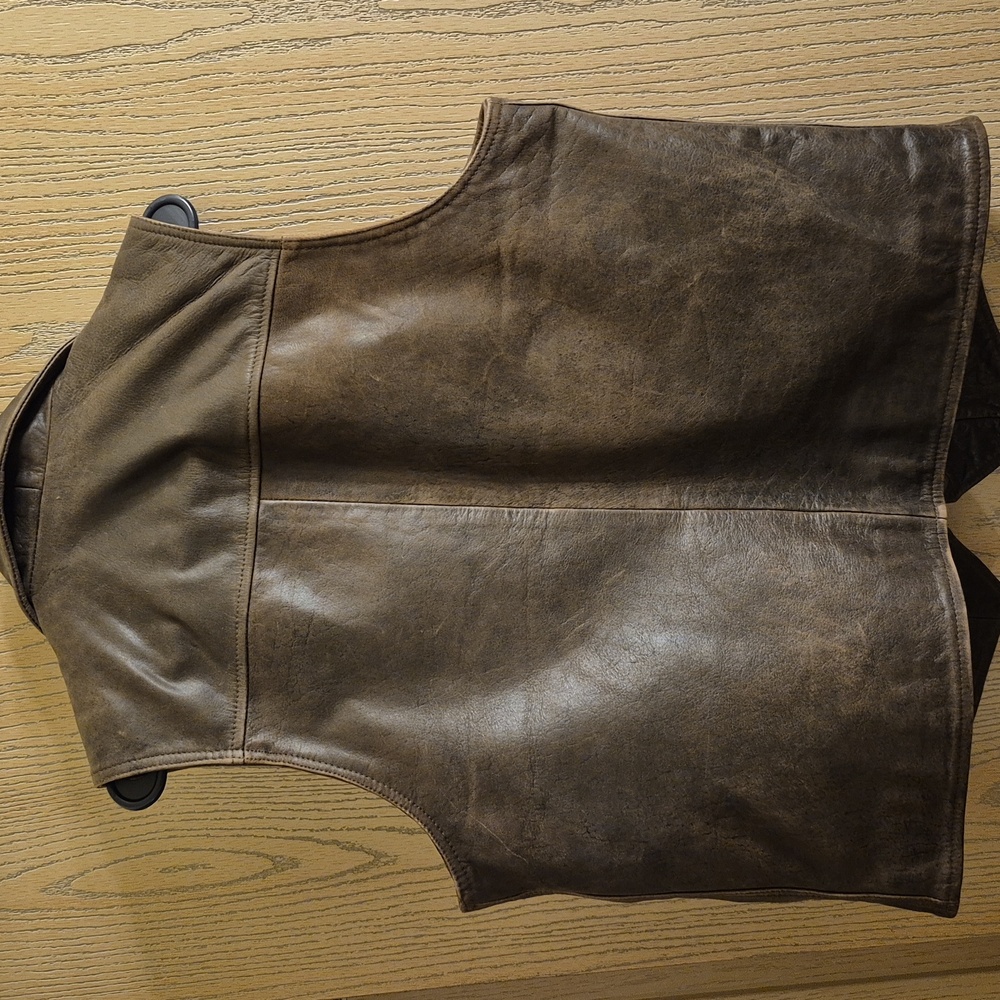 OutbackTrading Brown Leather Vest - Picture 2 of 5